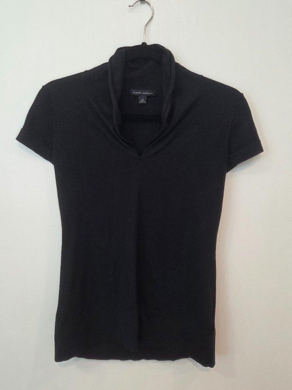 Banana Republic Silk Cashmere Blend Shawl Collar Top Small